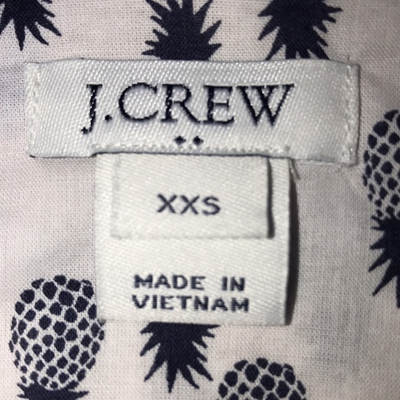 J.Crew Pineapple Shirt Size XXS​​​​ - Picture 5 of 6